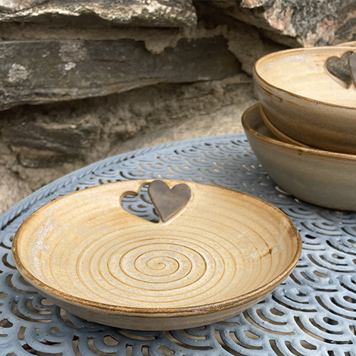 hjärtskål timmervikens keramik drejad handgjord